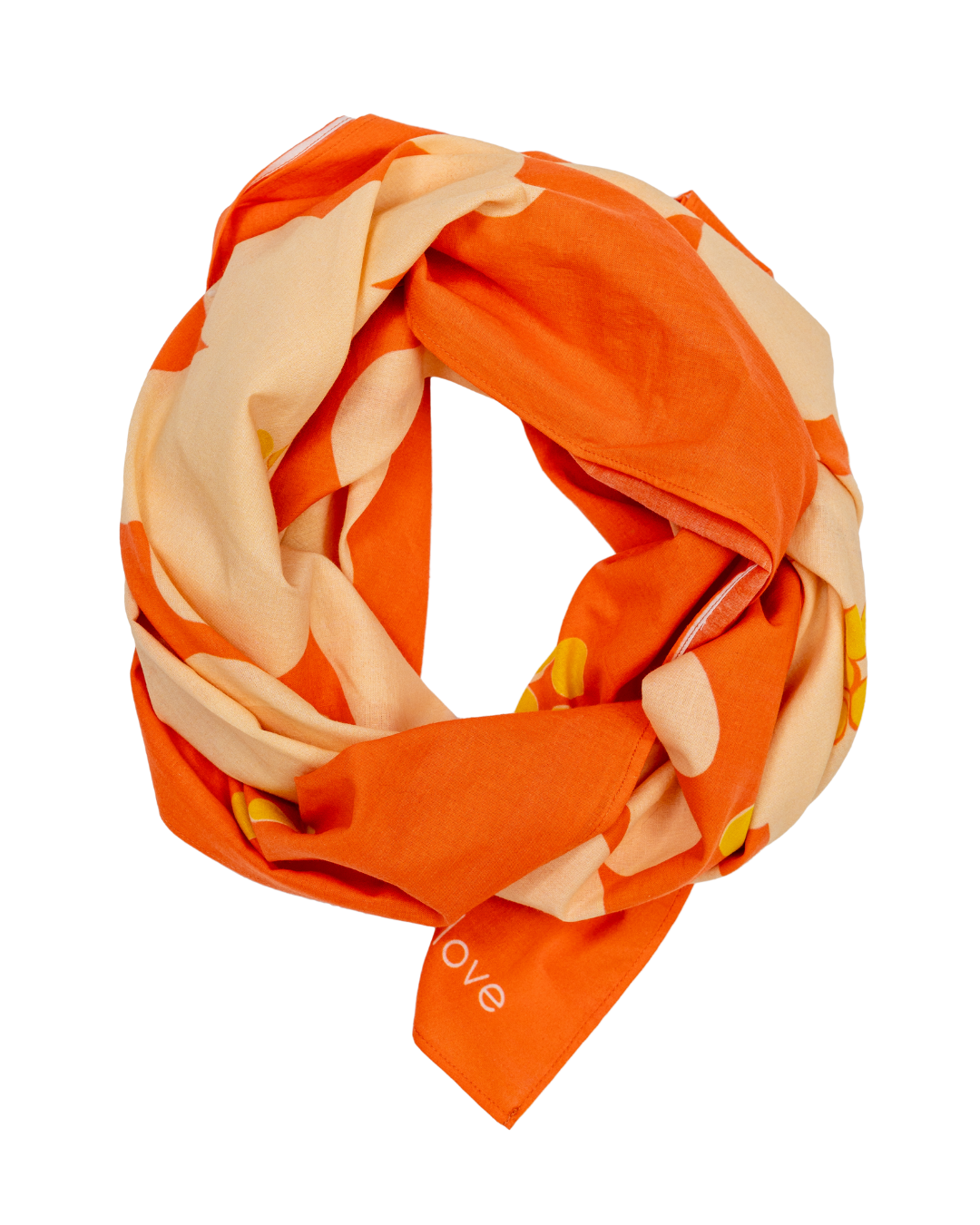 Foulard Flower orange