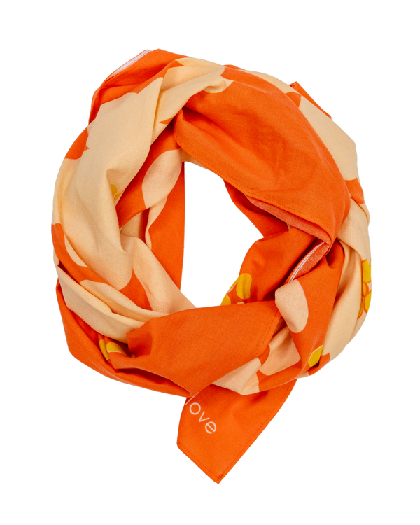 Foulard Flower orange