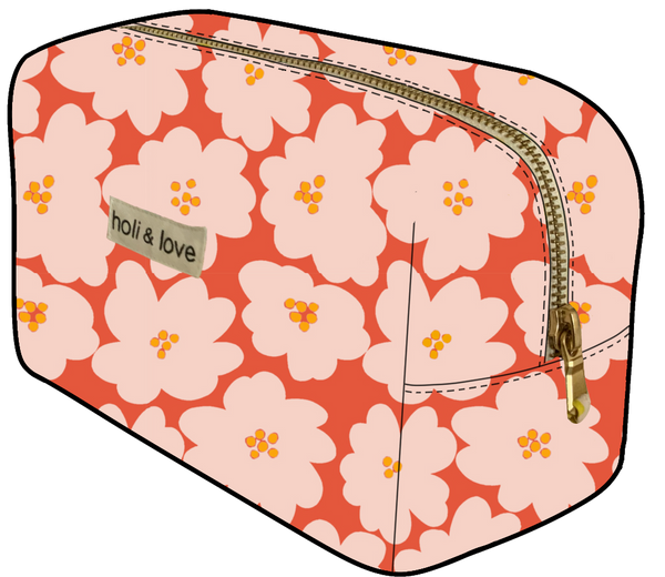 Trousse de toilette Flower orange