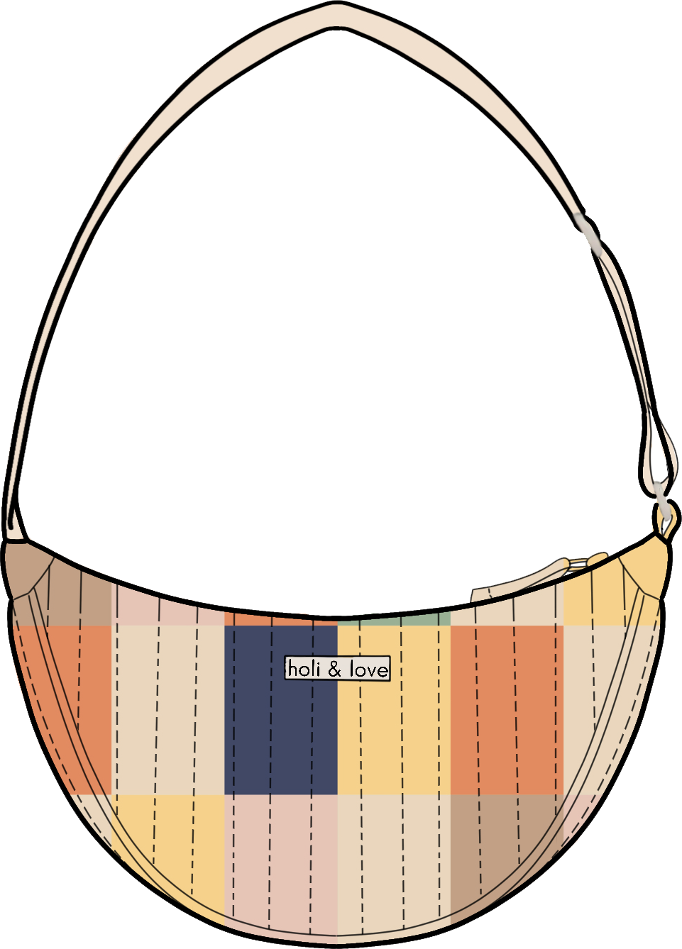 Sac Demi-lune Check