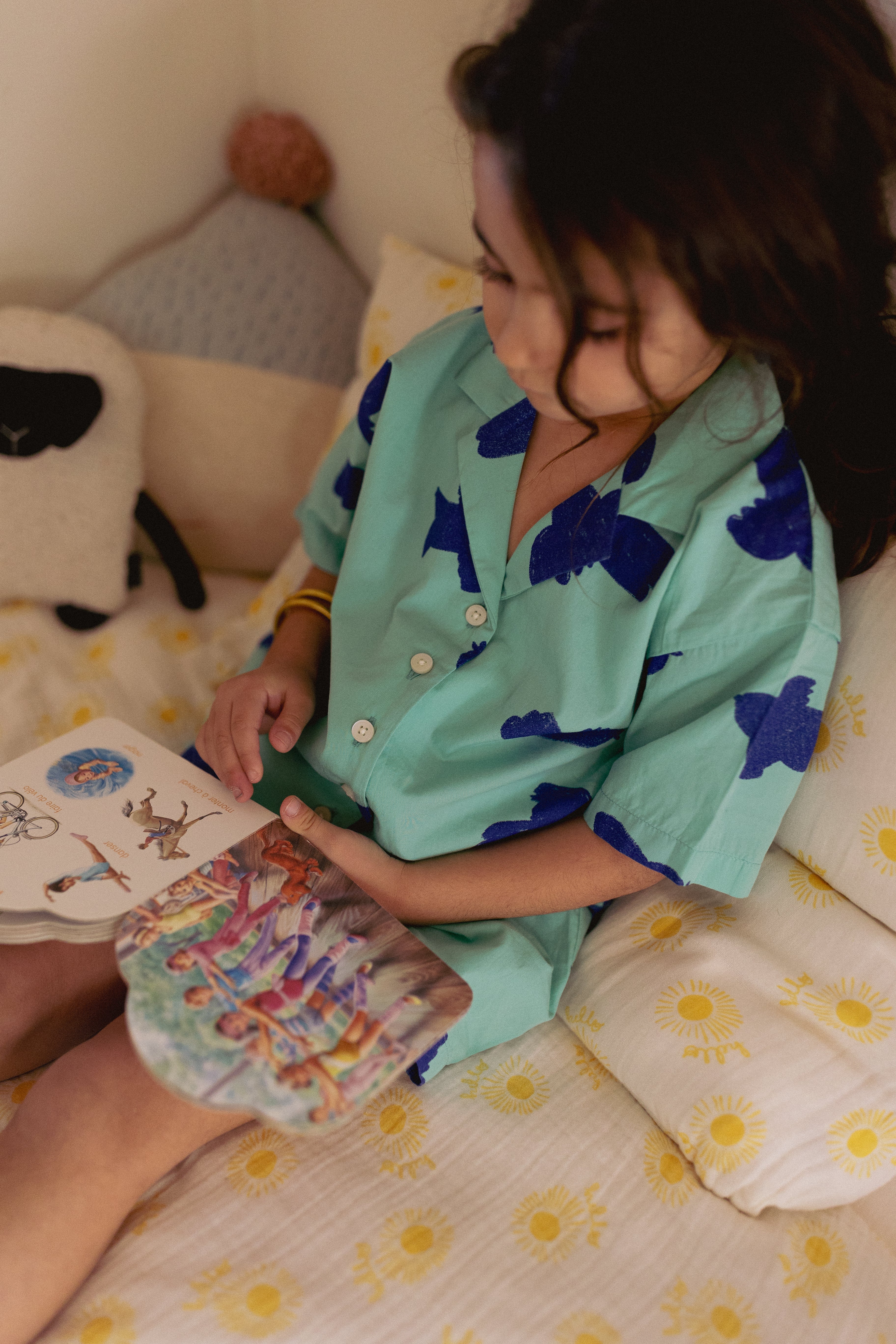 MORPHEE Pyjama kids - Bird Mint