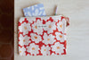 Trousse plate Flower orange