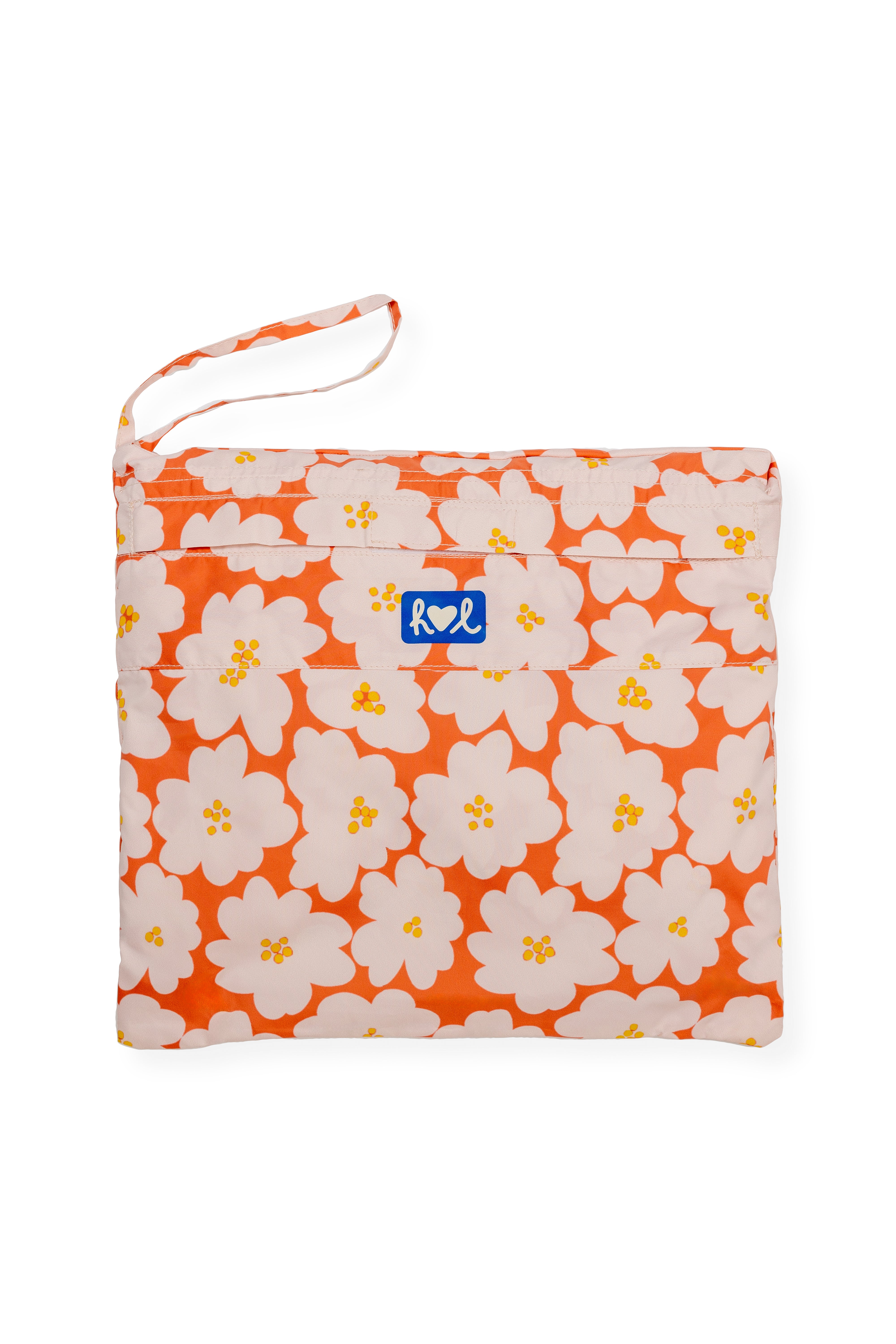 EOLE Cape de pluie femme Flower orange