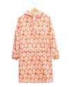 EOLE Cape de pluie femme Flower orange