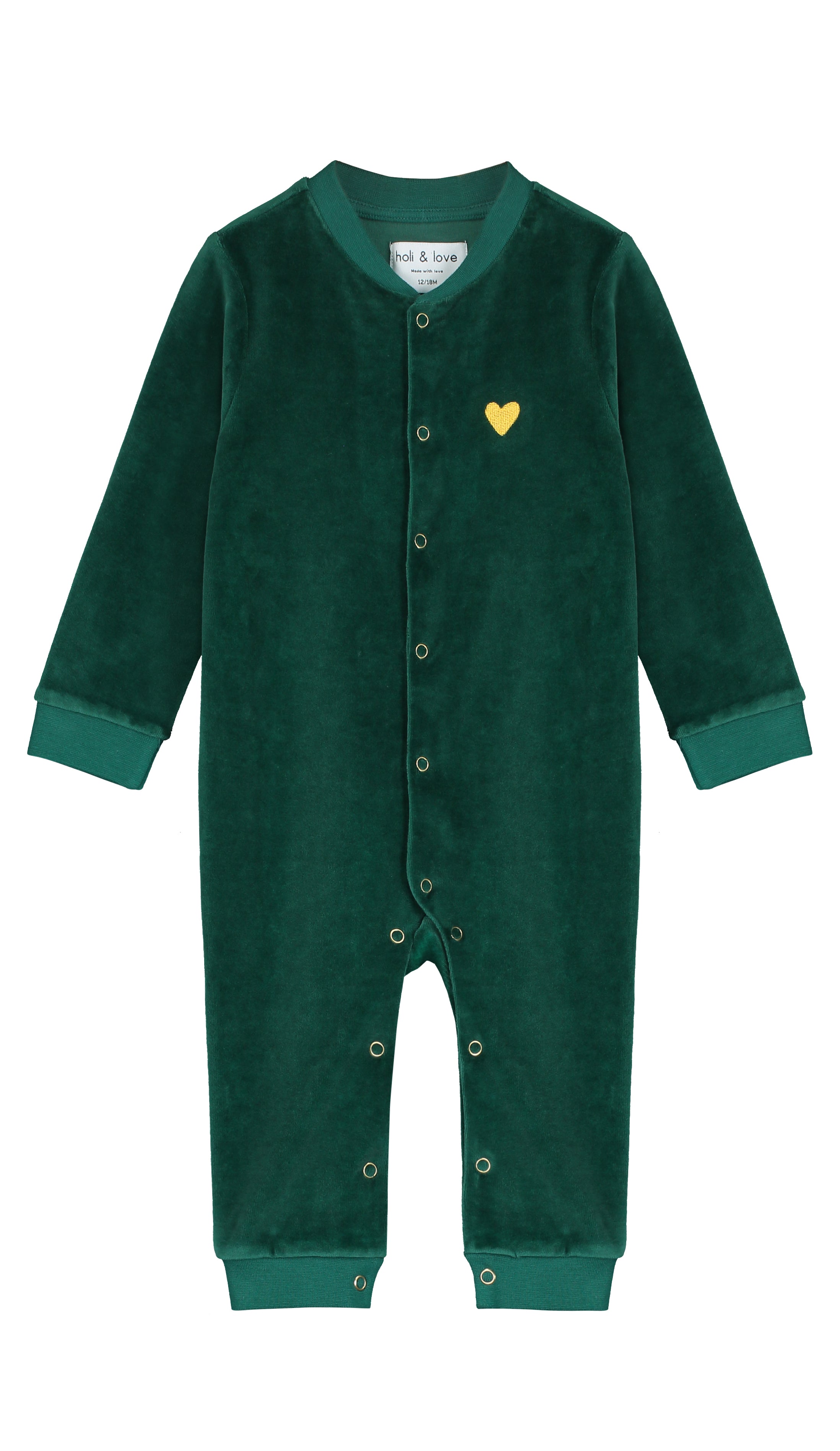 Overall bébé MAX Green Velvet