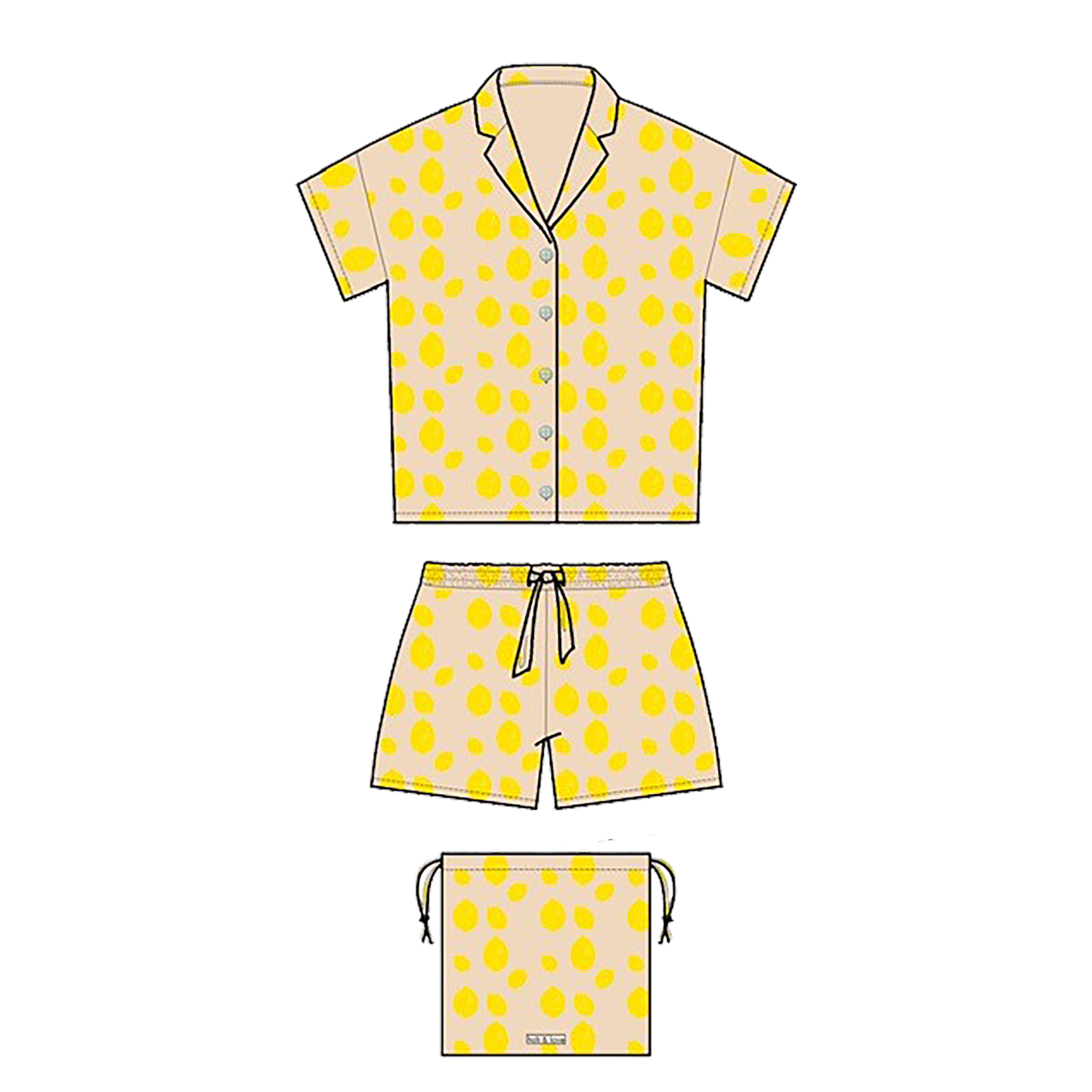 MORPHEE Pyjama femme - Lemon