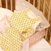 Set cadeau bavoir et gigoteuse motif fleur, coton bio, collection bébé naissance Baby Care