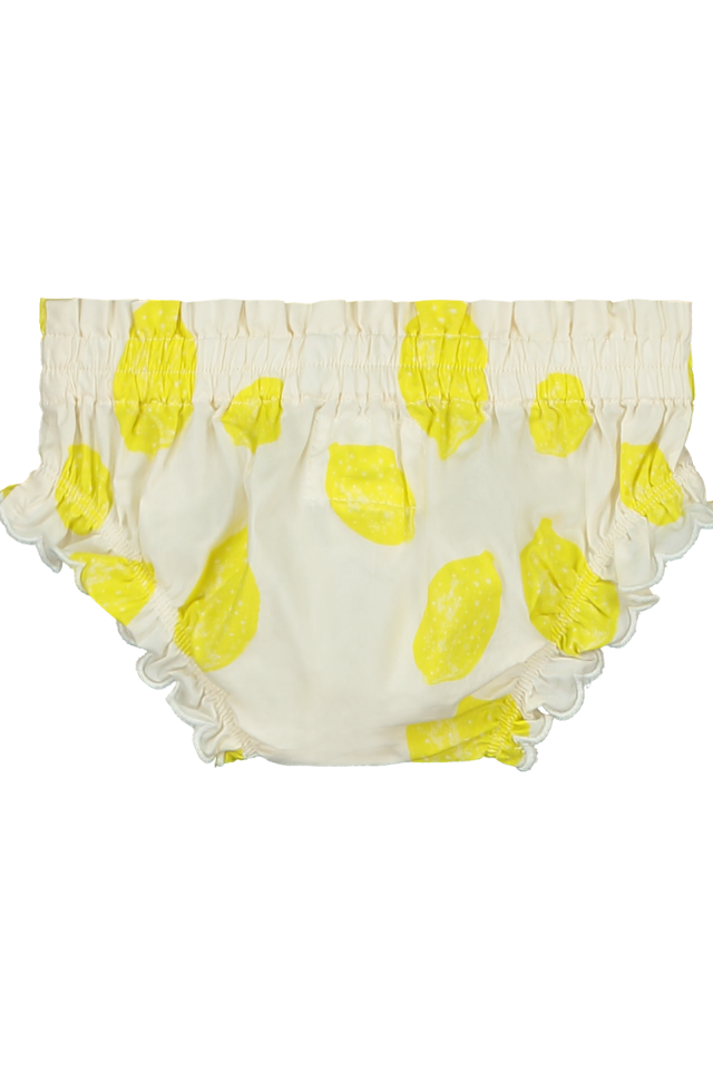 Bloomer BETTY couche culotte élastique pour bébé mixte unisexe en coton 100% bio certifié GOTS style vintage motif citrons