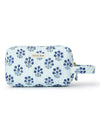 Trousse de toilette en coton bio - Blue flower