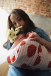 Sac weekend en coton bio - Pink strawberry